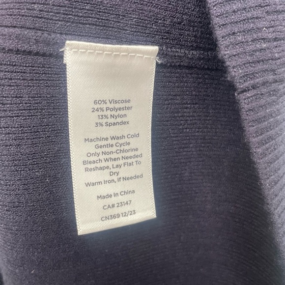 TALBOTS- RIBBED MIDI DRESS - Picture 5 of 7